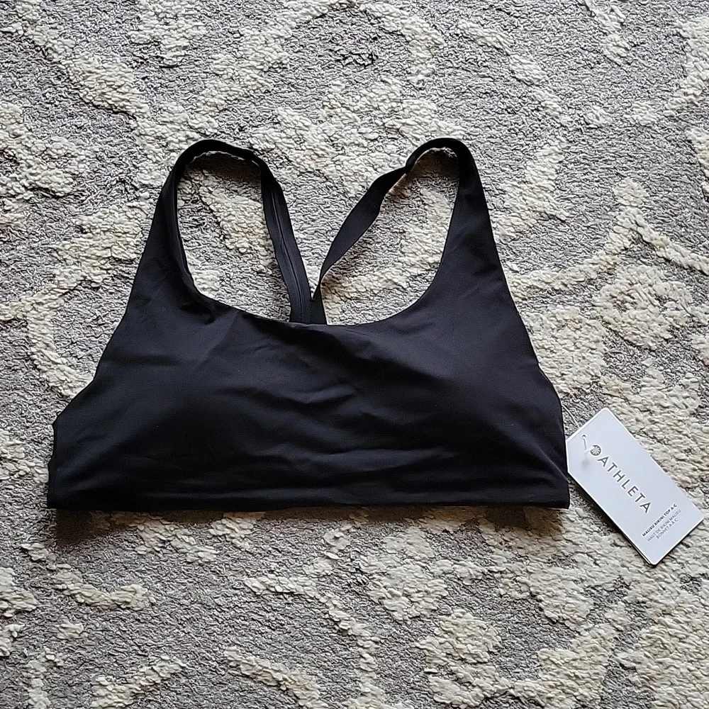 Athleta Malibu Bikini Top A-C XL Black